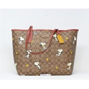 NWT Coach Snoopy Woodstock City Tote